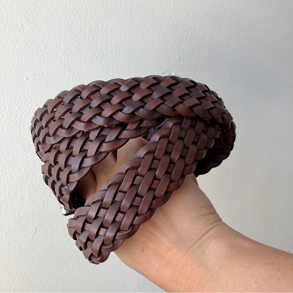 Chaps • Men's Braided Leather Belt in Brown - Picture 6 of 6